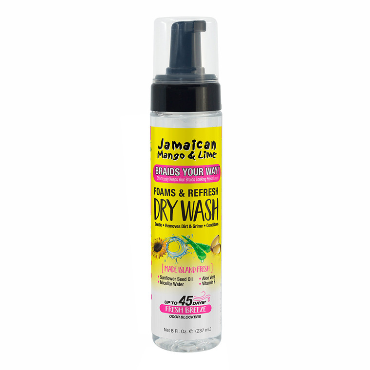 Jamaican Mango and Lime Braids Your Way Foams and Refresh Dry Wash, 8 Oz