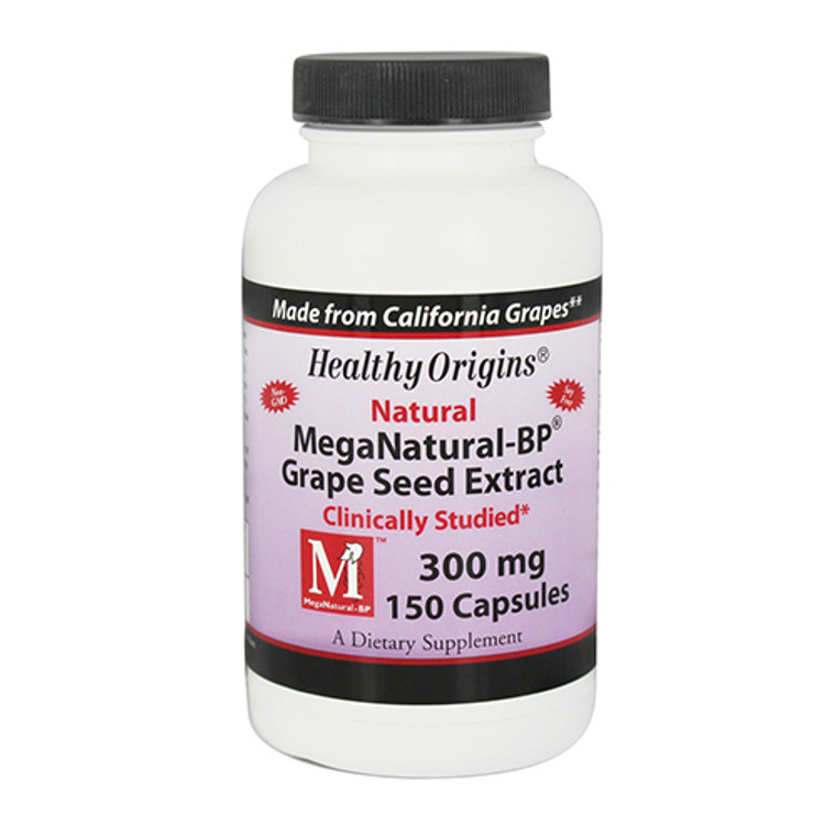 Healthy Origins MegaNatural-BP 300 mg Grape Seed Extract Capsules, Blood Pressure - 150 ea