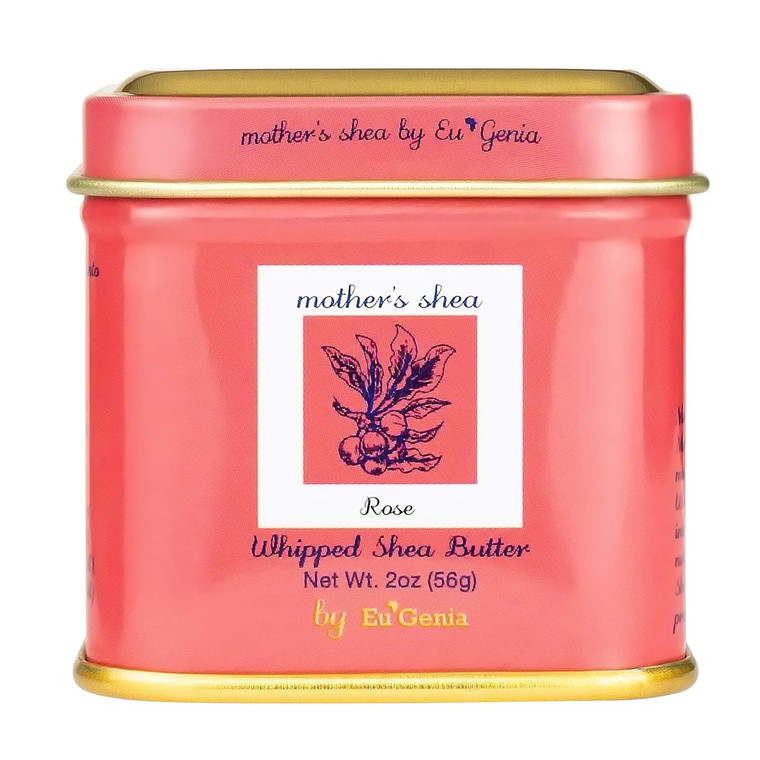 Mothers Shea Whipped Shea Butter Moisture for Hair and Skin, Rose, 2 Oz