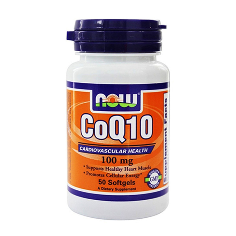 Now Foods CoQ10 Cardiovascular Health 100 mg Softgels, 50 ea