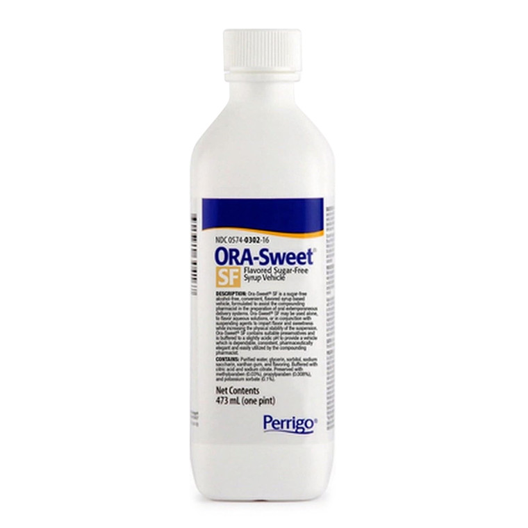 Ora Sweet Sugar Free Flavored Syrup Vehicle By Paddock, 16 Oz