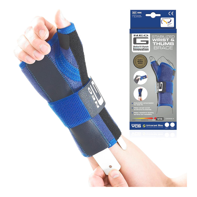 Neo G Stabilized Wrist and Thumb Right Brace, 1 Ea