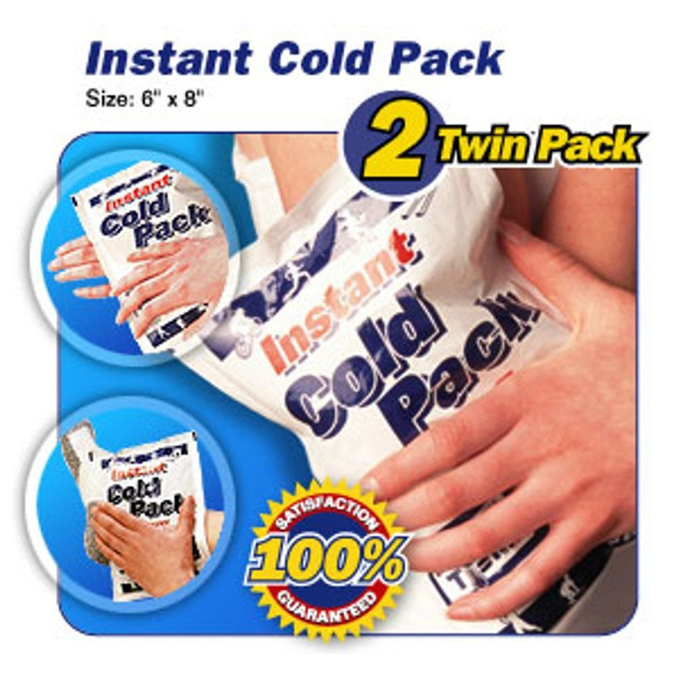 Medi Temp Instant Cold Pack for Cold Therapy Injury and Swelling Relief 2Ea