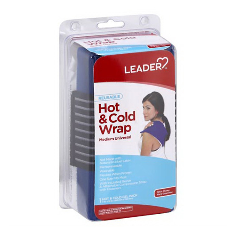 Leader Reusable Hot and Cold Universal Medium Wrap, 1 Ea