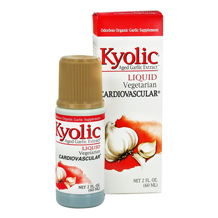 Kyolic Aged Garlic Extract Liquid, Vegetarian, Cardiovascular Supplement 2 Oz