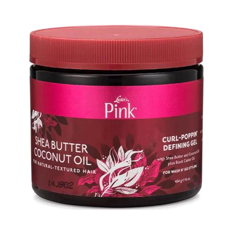 Lusters Pink Shea Butter Coconut Oil Curl Defining Gel, 16 Oz