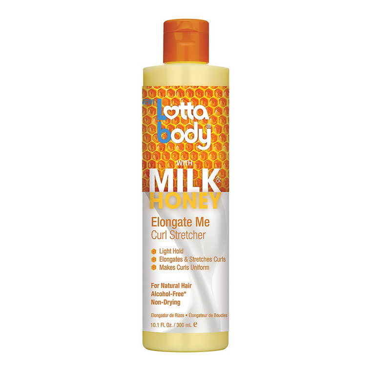 Lottabody Elongate Me Curl Stretcher with Milk and Honey, 10.1 Oz