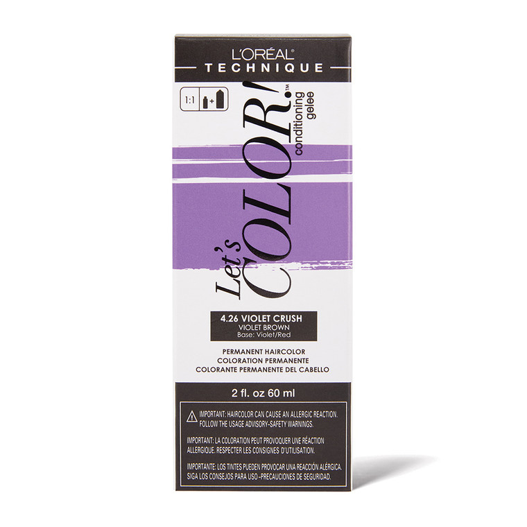 LOreal Lets Color 4.26 Violet Brown Crush Permanent Haircolor, 1 Ea