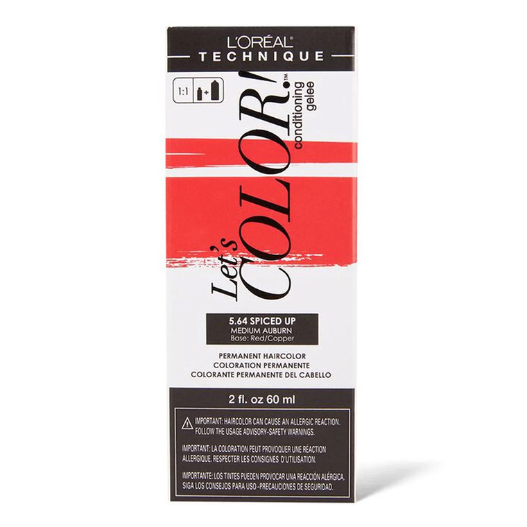 LOreal Lets Color 5.64 Spiced Up Red Permanent Haircolor, 1 Ea