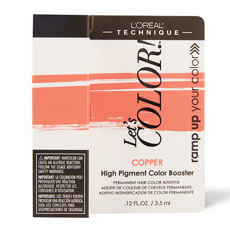 LOreal Lets Color Copper High Pigment Color Booster Permanent Haircolor, 3.5 Ml