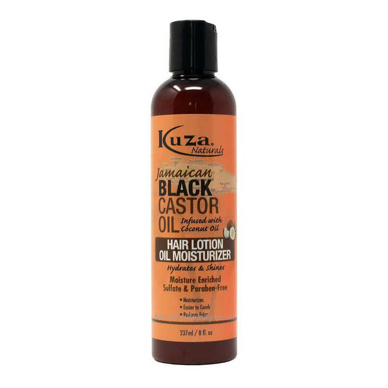 Kuza Jamaican Black Castor Oil Hair Lotion with Coconut Oil, 8 Oz