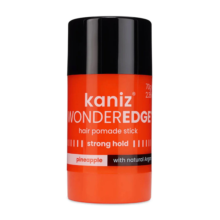 Kaniz Wonder Edge Strong Hold Hair Pomade Stick with Argan Oil, Pineapple, 2.36 Oz