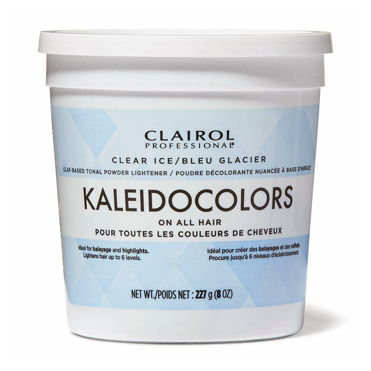 Clairol Kaleidocolors Clear Ice Powder Lightener Tub for All Hair, 8 Oz