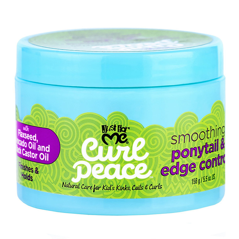 Just for Me Curl Peace Kids Smoothing Ponytail and Edge Control for Curly Coily Hair 5.5Oz (156g)