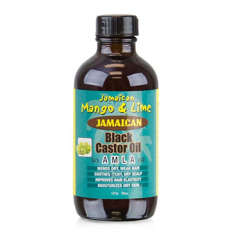 Jamaican Mango and Lime Jamaican Black Castor Oil, Amla, 4 Oz