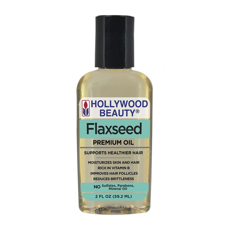 Hollywood Beauty Flaxseed Premium Oil for Healthy Hair, 2 Oz