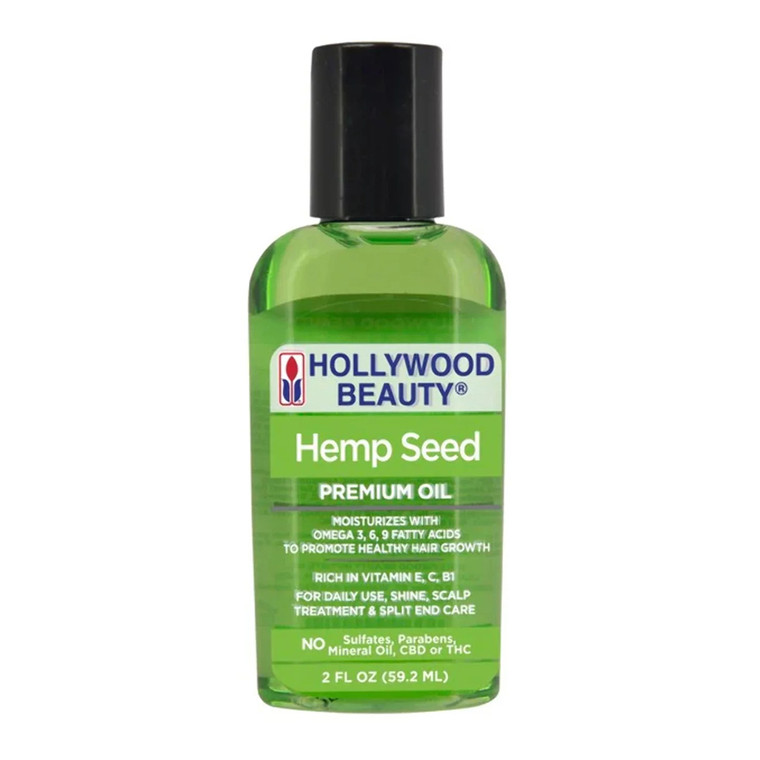 Hollywood Beauty Hemp Seed Premium Oil for Healthy Hair, 2 Oz