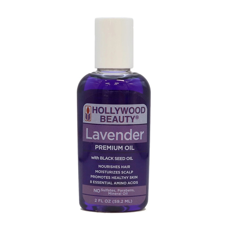 Hollywood Beauty Lavender Premium Oil with Black Seed Oil, 2 Oz