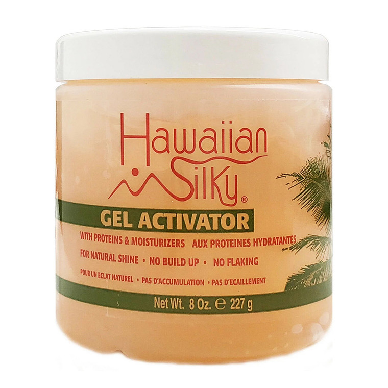 Hawaiian Silky Regular Gel Activator for Shine Hair, 8 Oz