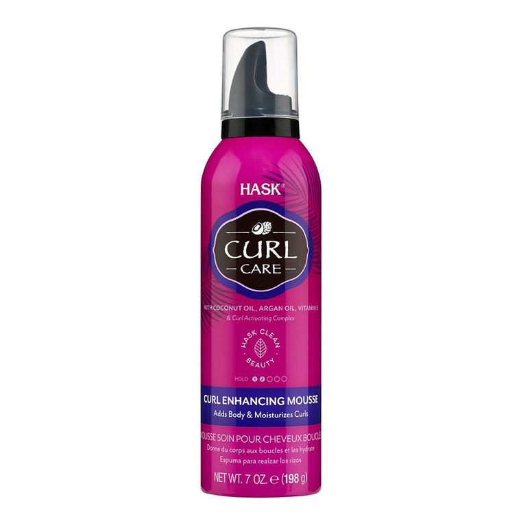 Hask Curl Care Curl Enhancing Mousse with Coconut Oil, 7 Oz