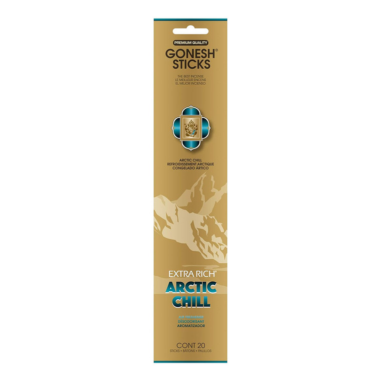 Gonesh Incense Sticks Extra Rich Collection Arctic Chill, 20 Ea