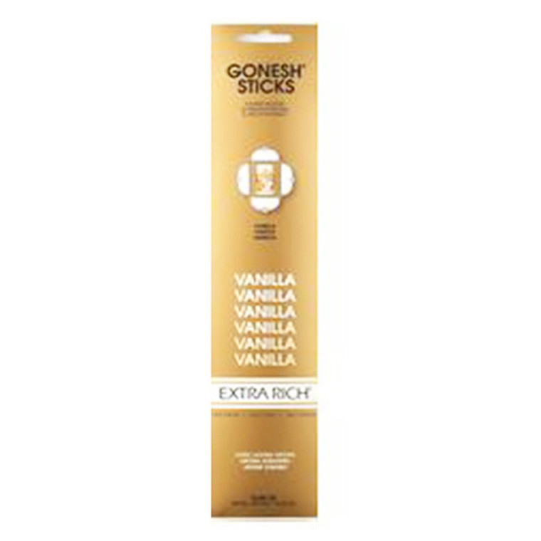 Gonesh Incense Sticks Extra Rich Collection Vanilla, 20 Ea