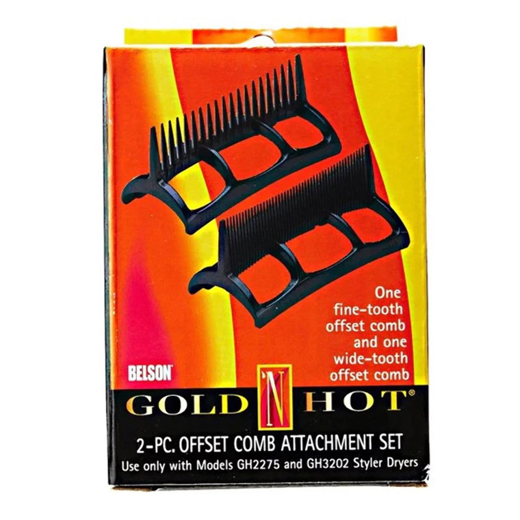 Gold N Hot 2 PC Offset Comb Styler Dryer GH2276 Attachment for GH2275 and GH 3202, 1 Ea