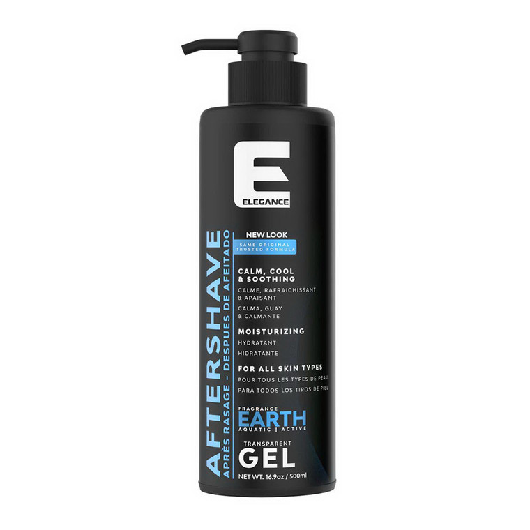 Elegance After Shave Transparent Gel, Earth Fragrance, 16.9 Oz