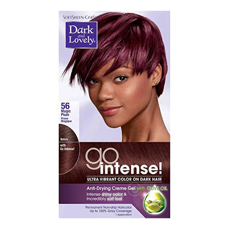 Soft Sheen Carson Dark and Lovely Ultra Vibrant Permanent Hair Color, 68 Passion Plum, 1 Ea