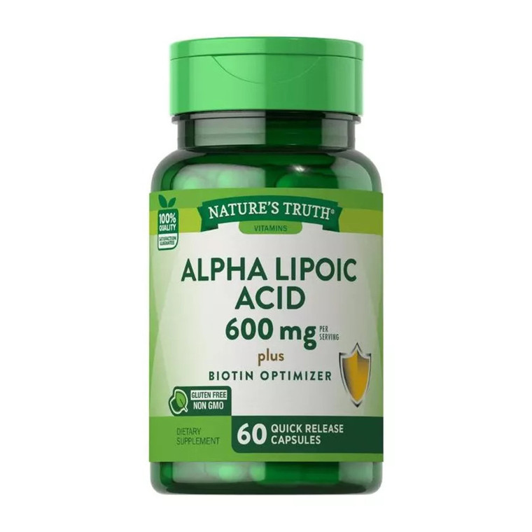 Natures Truth Alpha Lipoic Acid 600 Mg Capsules, 60 Ea