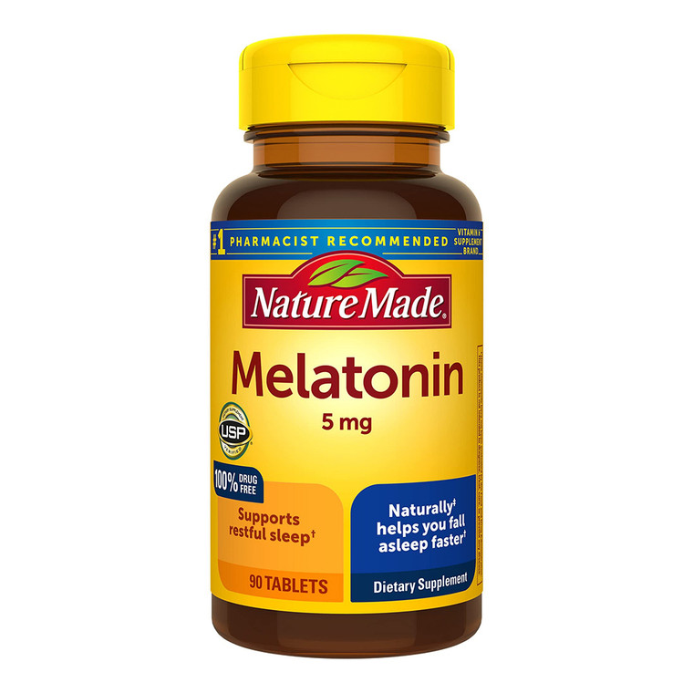 Nature Made Melatonin 5 Mg Tablets, 90 Ea