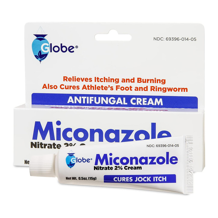 Miconazole Globe Nitrate 2% Antifungal Cream, 0.5 Oz