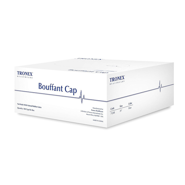 Tronex Health Care Extra Strength Multilayered Bouffant Caps, 100 Ea