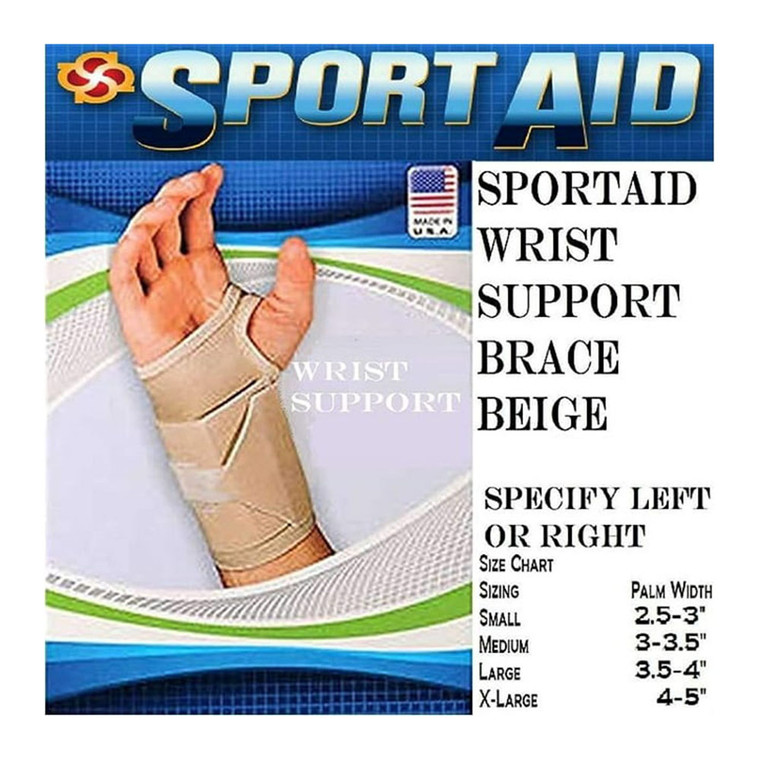 Scott Specialties Sportaid Wrist Brace For Left Large, Supports Braces, 1 Ea