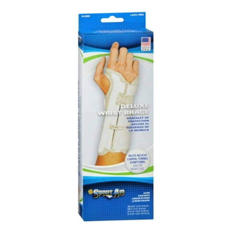 Scott Specialties Sportaid Deluxe Wrist Brace Left, Large, Supports