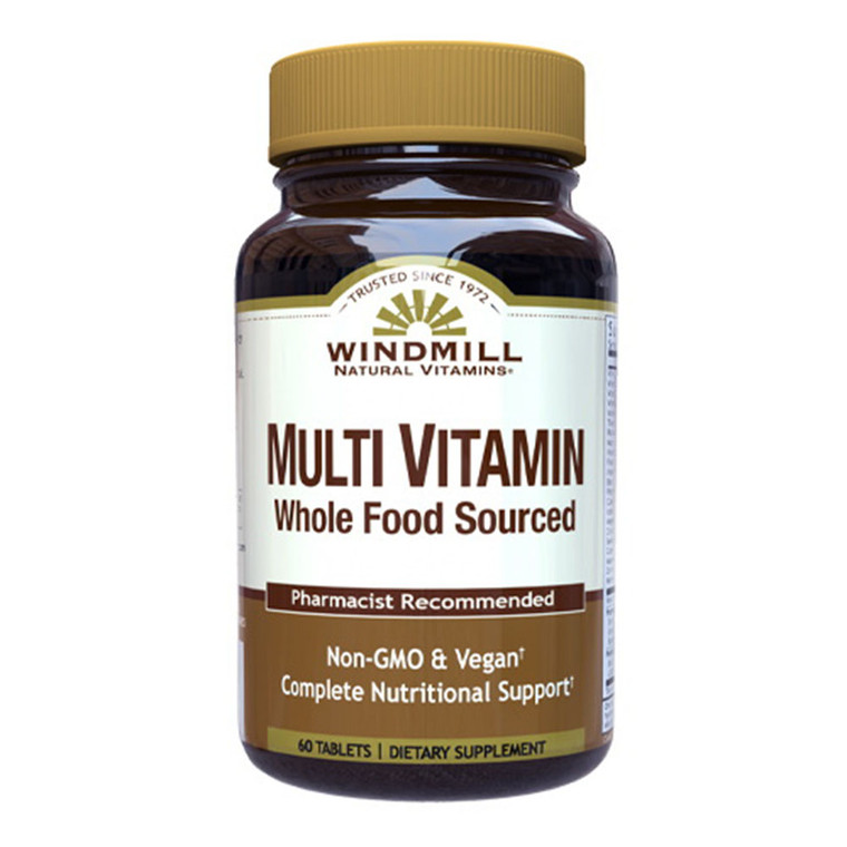 Windmill Vitamins Multi Vitamin Whole Food Sourced Tablets, 60 Ea