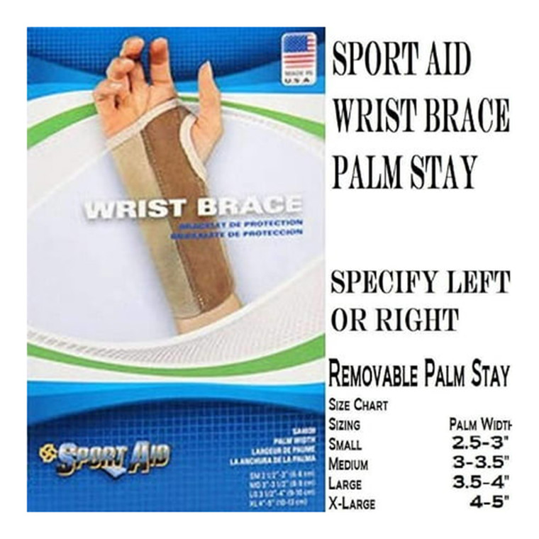 Sportaid Wrist Brace Palm Stay Beige, Right, Extra Large, 1 Ea
