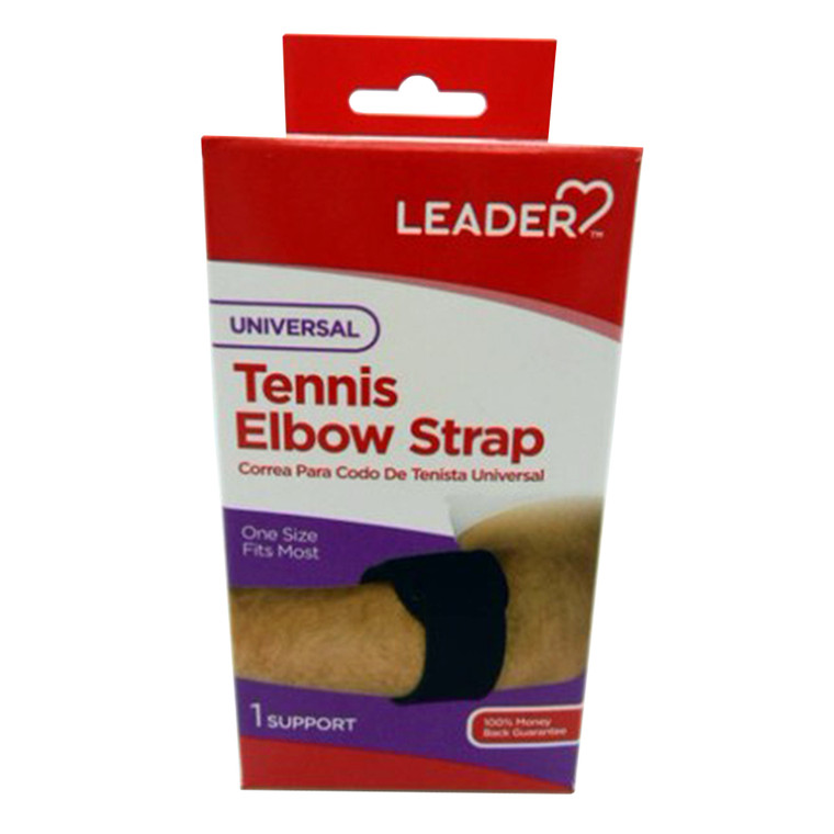 Leader Universal Tennis Elbow Strap for Tennis Elbow Pain and Tendonitis Relief 1Ea