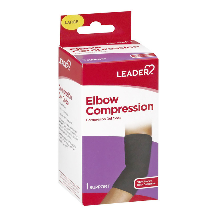 Leader Elbow Compression Large, 1 Ea