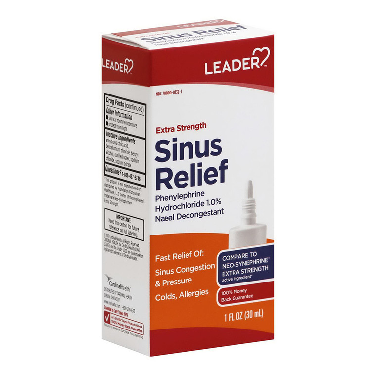Leader Extra Strength Sinus Relief Nasal Spray, 1 Oz