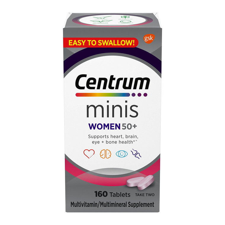 Centrum Minis Women 50 Plus Multivitamin MultiMineral Tablets, 160 Ea