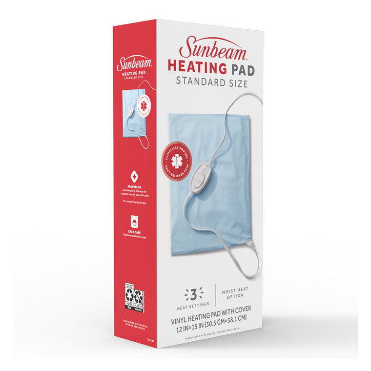 Sunbeam Standard Moist and Dry Heating Pad, 1 Ea