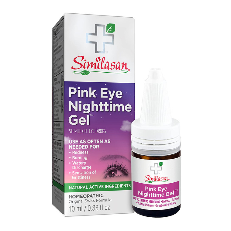 Similasan Pink Eye Nighttime Gel Eye Drops, 10 Ml