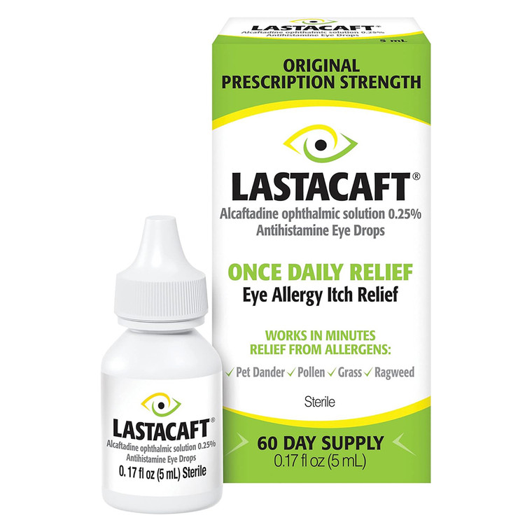 Lastacaft Eye Allergy Drops Relief of Itchy Eyes Due to Allergies 0.17Oz (5ml)