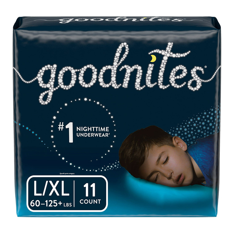 Goodnites Night Time Bedtime Underwear For Boys, Large, 11 Ea