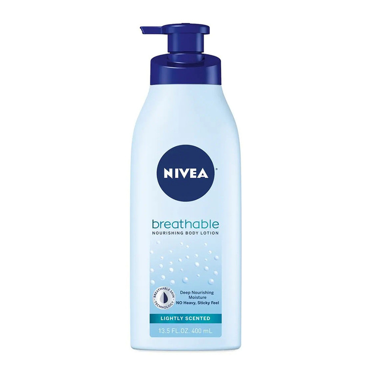 Nivea Breathable Nourishing Body Lotion, Lightly Scented,13.5 Oz