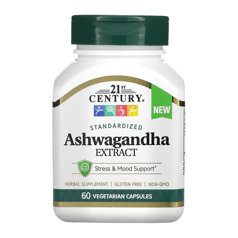 21St Century Standardized Ashwagandha Extract, 60 Capsules
