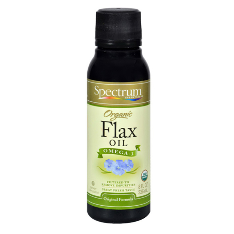 Spectrum Essentials Organic Flax Oil Omega-3 Original Formula 8 Oz