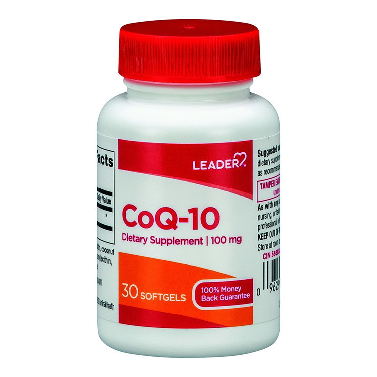 Leader Coq 10 100 Mg Dietary Supplement, Softgels, 30 Ea
