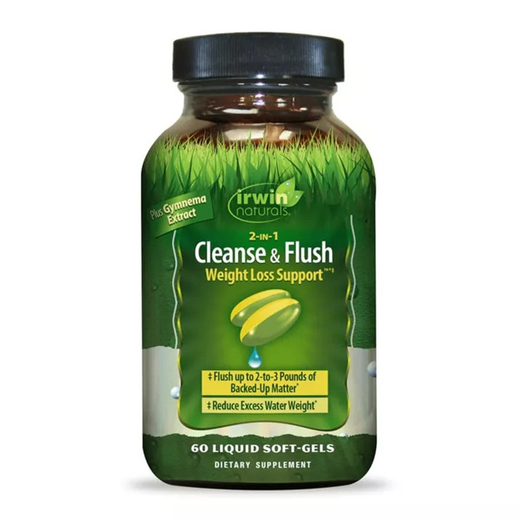 Irwin Naturals Weight Loss Supplements 2 In1 Cleanse And Flush Weight Loss, 60 Ea